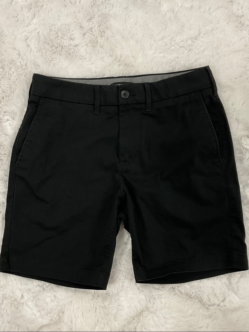 Express Black Flat Front Men's Shorts